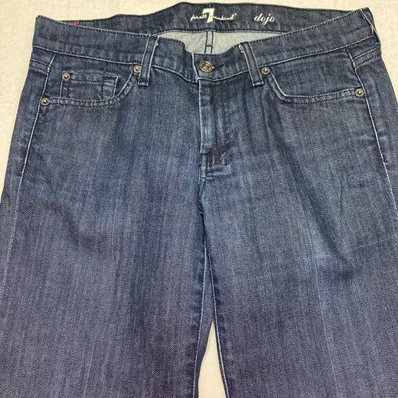 7 for all mankind dark wash dojo blue jeans size 30 - Picture 1 of 13